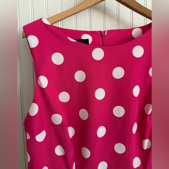 Alyx Pink and White Polka Dot Dress Size 12 EUC - Picture 2 of 5